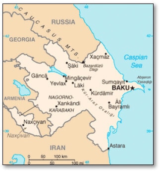 azerbaijan-map azerbaijan map
