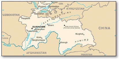 tajikistan-map tajikistan map