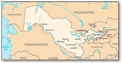 uzbekistan-map uzbekistan map