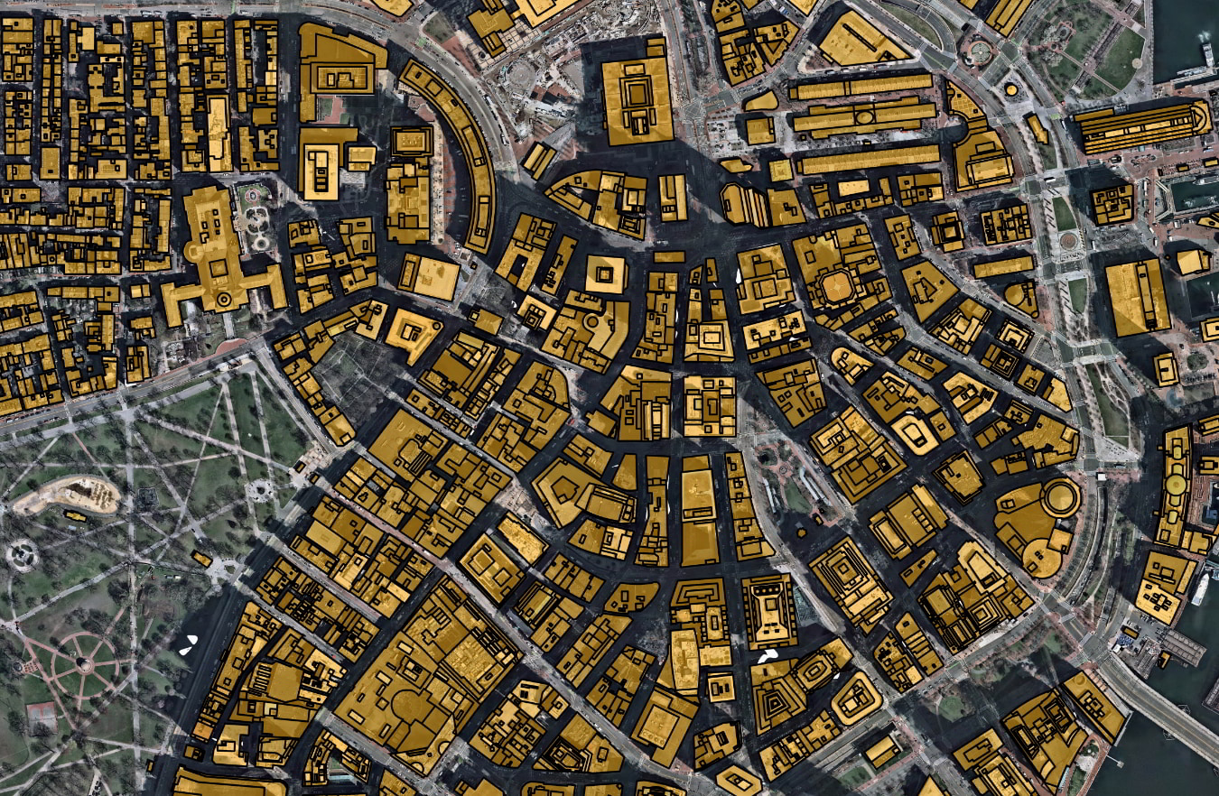 Buildings Boston Massachusetts example of building segmentation level of detail Boston Segment pg 02b