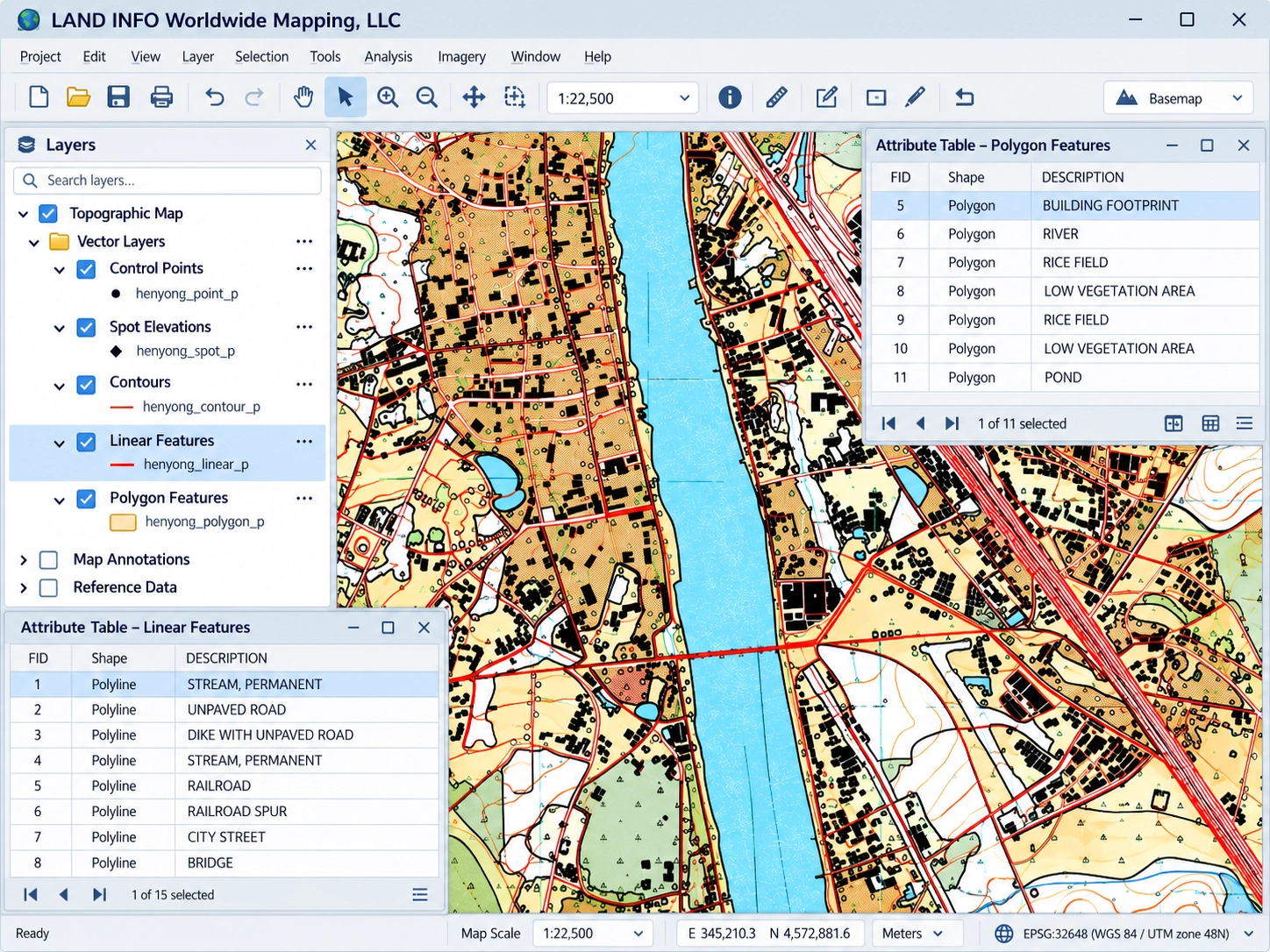 landinfo.com vector feature extraction from tolp maps