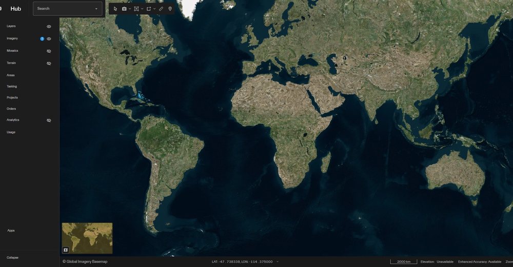 vantor hub global imagery platform